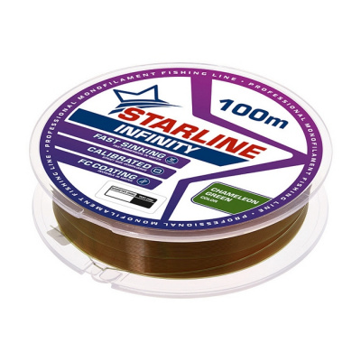 Монофильная леска STARLINE INFINITY 100m (chameleon green) d0.165 Монофильная леска STARLINE INFINITY 100m (chameleon green) d0.165