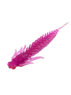 Приманка ZUB-LARVA 100мм(4")-4шт, (цвет 130) маджента с блестками Приманка ZUB-LARVA 100мм(4")-4шт, (цвет 130) маджента с блестками