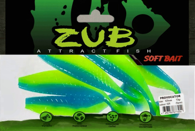 Приманка ZUB-PROVOCATOR 123мм(4,8")-5шт, (цвет 020) синий верх - желтый низ Приманка ZUB-PROVOCATOR 123мм(4,8")-5шт, (цвет 020) синий верх - желтый низ