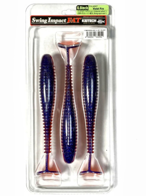 Приманка силиконовая Keitech Swing Impact FAT 6.8" #PAL09 Violet Fire Приманка силиконовая Keitech Swing Impact FAT 6.8" #PAL09 Violet Fire