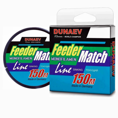 Леска Dunaev Feeder-Match Sinking Black 0.20мм 150м