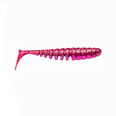 Приманка ZUB-SHAD 100мм(4")-4шт, (цвет 130) маджента с блестками Приманка ZUB-SHAD 100мм(4")-4шт, (цвет 130) маджента с блестками