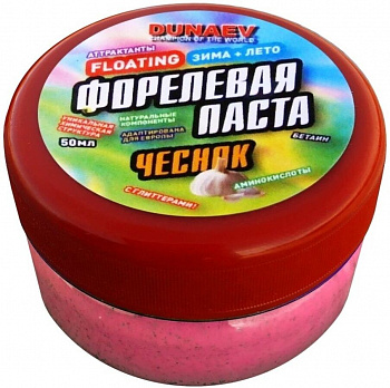 Паста Dunaev 50мл Форель Чеснок Красная