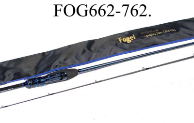 Удилище спиннинговое FOGEL, 2 секции, полая верш, длина 2.28 м, тест 5-21 г