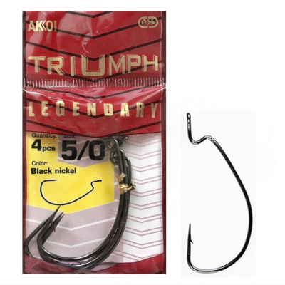 Офсетные крючки AKKOI TRIUMPH LEGENDARY 6 (6шт) Офсетные крючки AKKOI TRIUMPH LEGENDARY 6 (6шт)