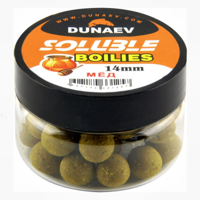 Бойлы DUNAEV Пылящие 14мм Мед (50г)