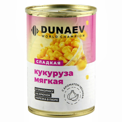 Кукуруза Мягкая DUNAEV металлобанка 400мл, чеснок Кукуруза Мягкая DUNAEV металлобанка 400мл, чеснок