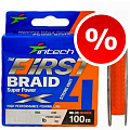 ШНУР ПЛЕТЕНЫЙ INTECH  FIRST BRAID X4 ORANGE 100M
